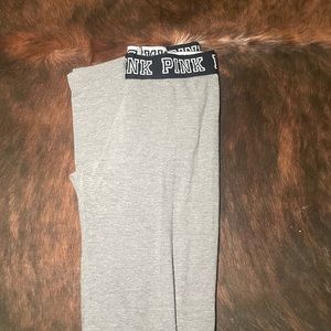 PINK gray leggings